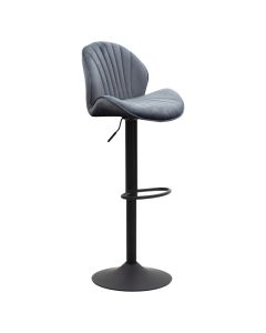 Бар стол Саба 001-000072 цвят черен-сив