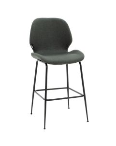 Бар стол Имел блек 029-000187 цвят сив-черен