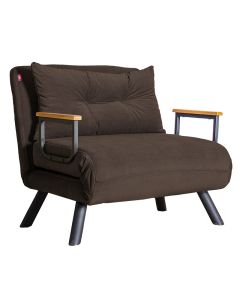 Кресло-легло Бед 071-001538 цвят кафяв-черен