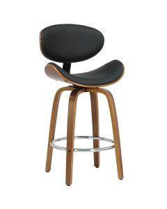 Бар стол Серен 106-000033 цвят черен-натурал