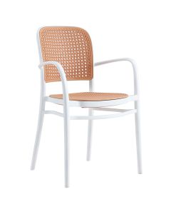 Кресло Пер 262-000003 цвят бежов-бял
