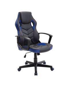 Геймърски офис стол ΕΟ599.2 цвят черен-син