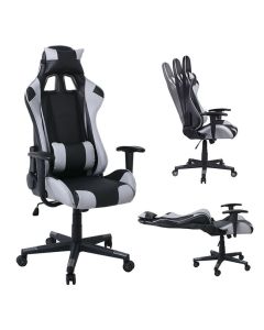 Геймърско кресло ΕΟ576.1 черно-сив цвят