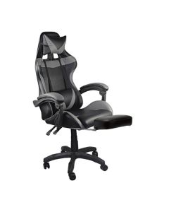 Геймърски релакс стол ΕΟ581.3 черен-сив цвят