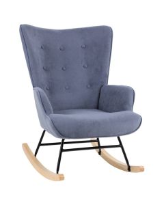 Люлеещо кресло Алма Ε7143.5 цвят син-натурал