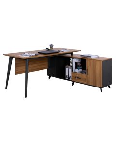 Бюро Сюприм 160x160 - HM2360 цвят сив-дъб