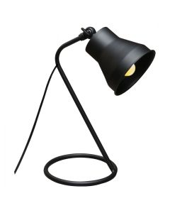 Метална настолна лампа HM7589.01 черен цвят