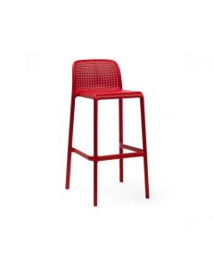Бар стол Лидо - червен цвят 