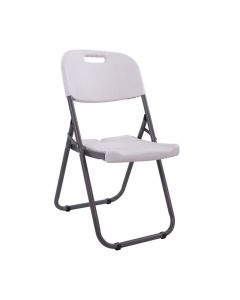 Сгъваем  стол  HM5048 бял цвят