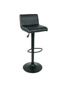 Бар стол Неро ΕΜ405.1 цвят черен-бял