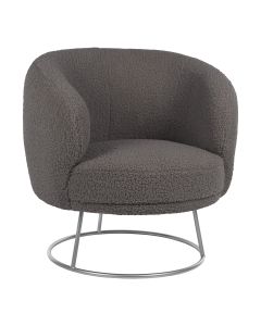 Кресло Ариен букле HM8403.21 цвят сив-сребрист