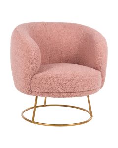 Кресло Ариен букле HM8403.22 розов цвят