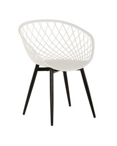 Кресло Ариадне HM8001.21 цвят бял-черен