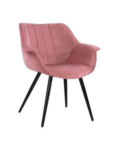 Кресло Бенждамин HM8682.02 цвят черен-розов