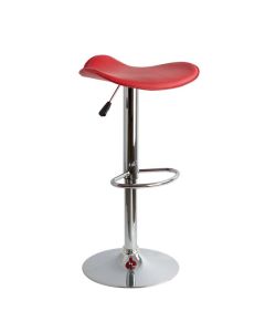 Бар стол с регулируема височина HM201.04 червен цвят