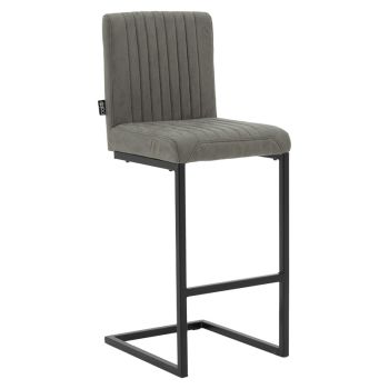 Бар стол Маклен 029-000149 цвят сив-черен