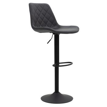 Бар стол Либра 127-000156 цвят античен антрацит-черен