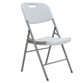Сгъваем стол Зора 142-000012 бял цвят