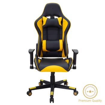 Геймърски стол Миел 232-000001 цвят черен-жълт