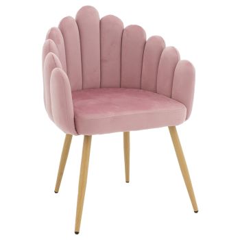  Кресло Бриела 235-000028 розов цвят 
