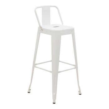 Бар стол Реликс 270-000015 бял цвят 