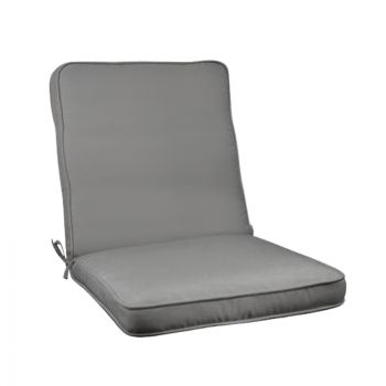 Възглавница за стол с гръб 100(45x55)x45x5 см сива HM11239.10P