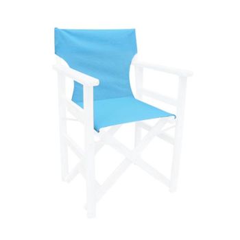 Седалка за режисьорски стол текстилен светло синя E777.6T