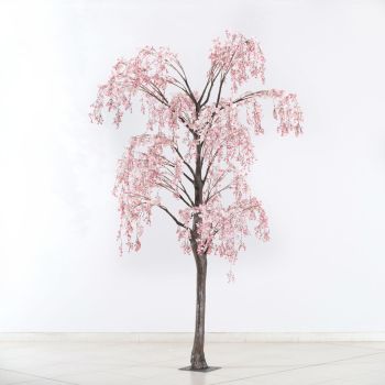 Изкуствено прасковено дърво розово 290 см.