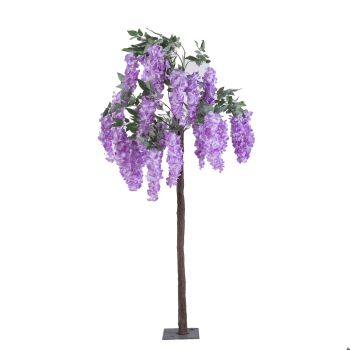 Изкуствено лилаво дърво Глициния 160 см 