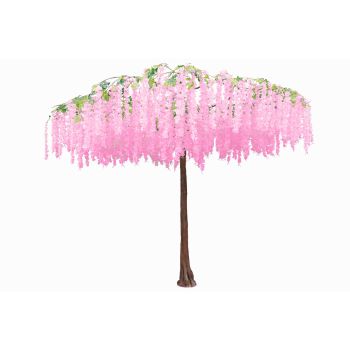 Изкуствено розово дърво Глициния 290 см