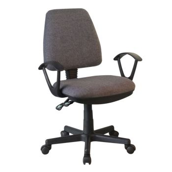 Офис стол ΕΟ223.6 сив цвят с черни крака
