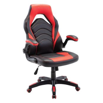 Геймърски стол ΕΟ286.1 черно-червен цвят