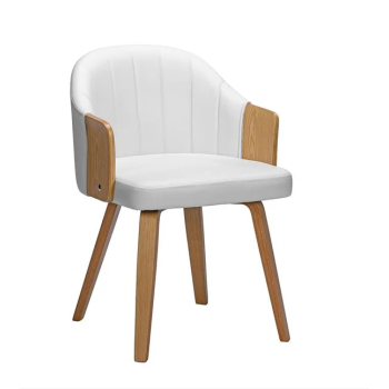 Кресло Ензо E7518.2 цвят бял-орех