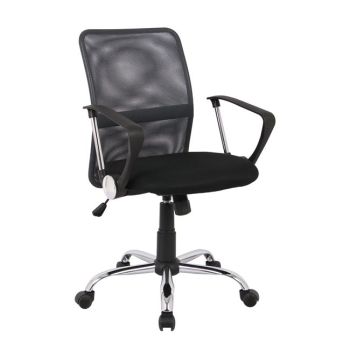 Офис стол ΕΟ516.7 цвят черен-антрацит