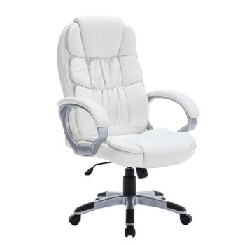 Мениджърско масажно кресло ΕΟ285.2 бял цвят