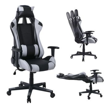 Геймърско кресло ΕΟ576.1 черно-сив цвят