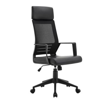 Мениджърско кресло ΕΟ607.1 черен цвят