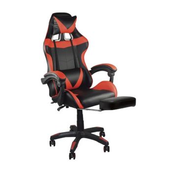 Геймърски стол ΕΟ581.1 черен-червен цвят
