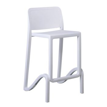 Бар стол Джано Ε390.1 бял цвят