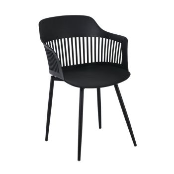 Кресло Луиз ΕΜ165.2W черен цвят