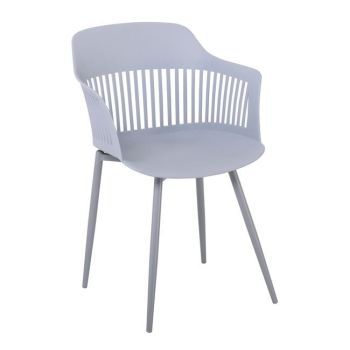 Кресло Луиз ΕΜ165.3W сив цвят