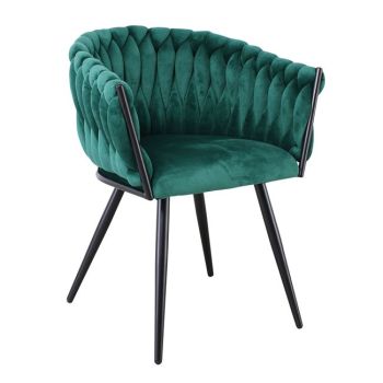 Кресло Верди ΕΜ786.1 зелен цвят