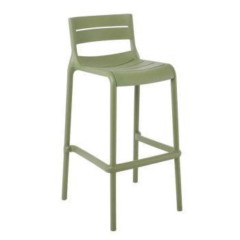 Бар стол Серена Ε3804.3 зелен цвят 