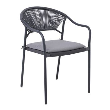 Кресло Моли E6713.2 цвят антрацит-сив
