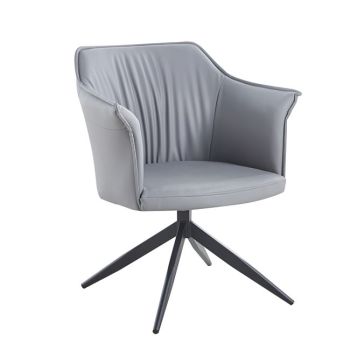 Въртящо кресло Евелин ΕΜ718.2 тъмно сив цвят 