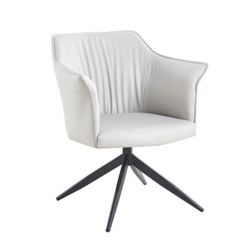 Въртящо кресло Евелин ΕΜ718.3 светло сив цвят 