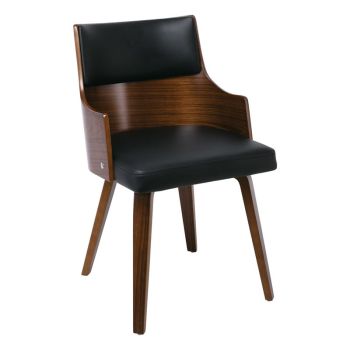 Кресло Емерсон Ε7513.1 цвят орех-черен
