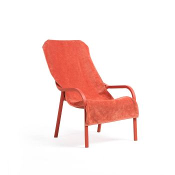 Плажна кърпа за кресло Нет лаундж - цвят корал