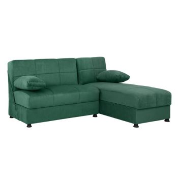 Ъглов диван Еге HM3134.07 зелен цвят