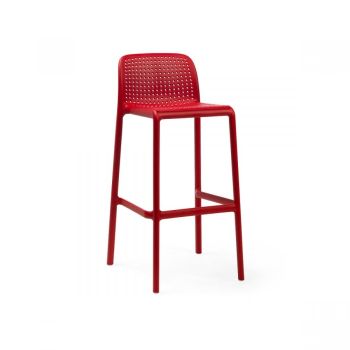 Бар стол Лидо - червен цвят 